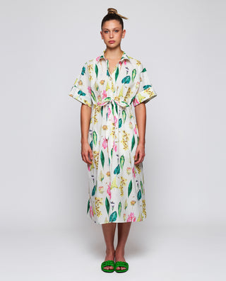 Vestido camisero estampado botánico algodón by MIR | 04798_0050_1