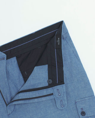 Bermuda cargo azul chambray by MIRTO
