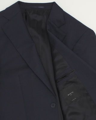 Traje azul marino de lana cuadro Príncipe de Gales