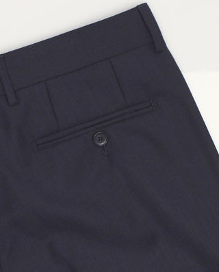 Traje azul marino de lana cuadro Príncipe de Gales