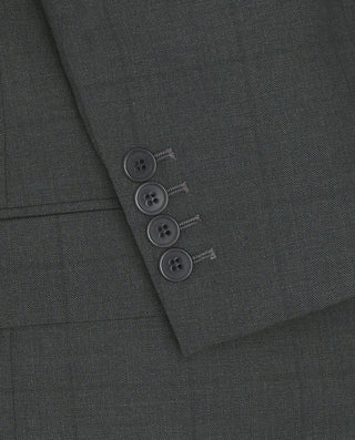 Medium gray wool window-pane suit