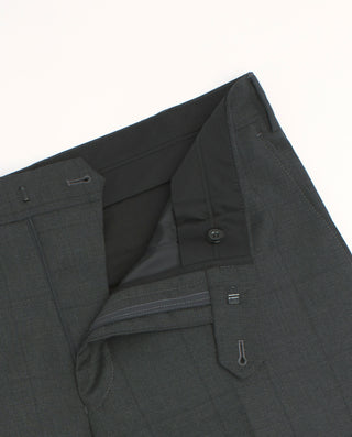 Medium gray wool window-pane suit