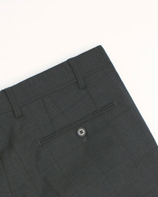 Medium gray wool window-pane suit