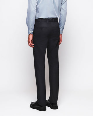 Pantalón vestir azul marino en mezcla de lana by M | 04895_0050_2