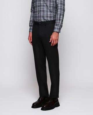 Gray joggers in technical with structure