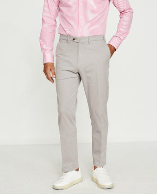 Pantalón regular fit algodón strech gris by MIRTO
