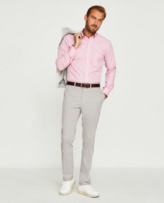 Pantalón regular fit algodón strech gris by MIRTO