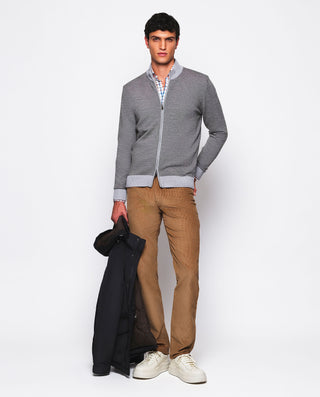 Pantalón casual tostado 5 bolsillos de pana by MIR | 04908_0050_3