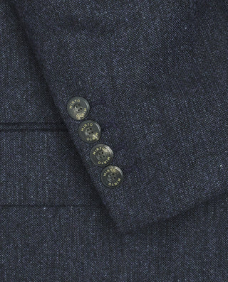 Navy blue Donegal wool blend jacket