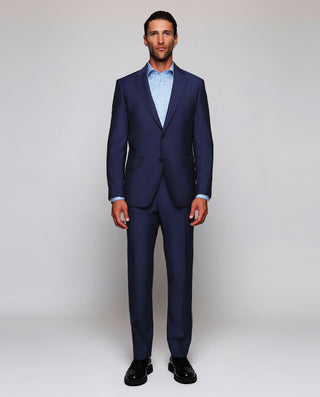 Blue alpaca wool suit