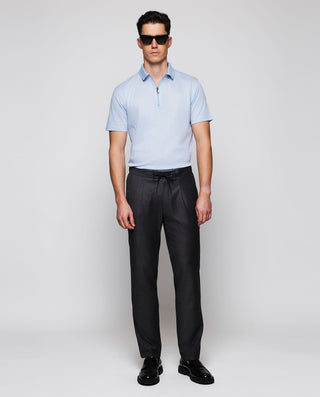 Pantalón jogger gris en lana fina by MIRTO | 05003_0053_3