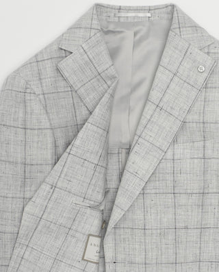 Chaqueta gris cuadro ventana by MIRTO | 05041_0050_4