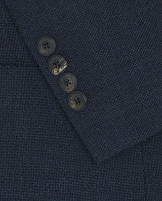 Chaqueta azul marino en punto de lana by MIRTO | 05043_0050_2