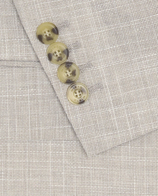 Beige hopsack blend jacket