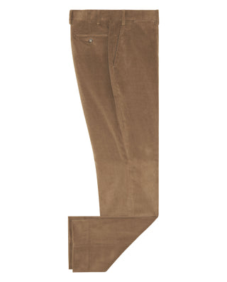 Camel microcorduroy trousers