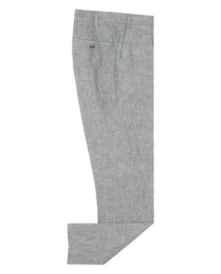 Pantalón con pliegues regular fit de lino by MIRTO | 05142_0050_1