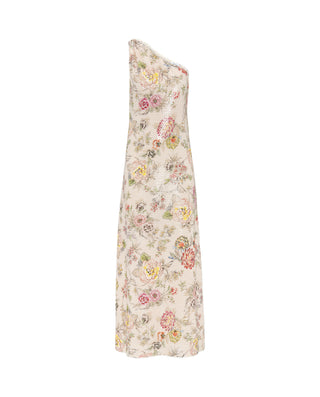 Vestido largo de lentejuelas estampado floral by M | 05205_0050_4