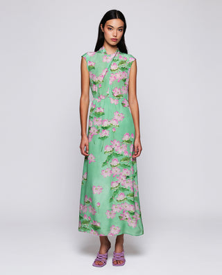 Vestido midi estampado floral. by MIRTO | 05207_0050_1