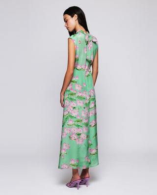 Vestido midi estampado floral. by MIRTO | 05207_0050_2