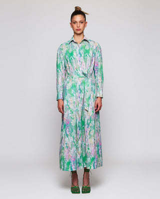 Vestido camisero estampado algodón by MIRTO | 05223_0050_1