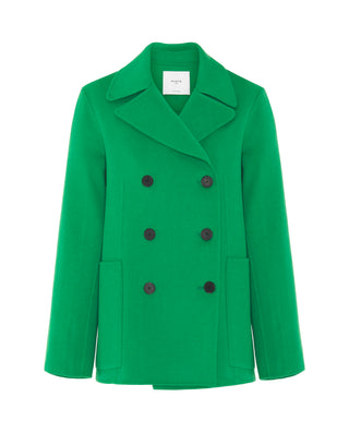 Chaquetón doble faz de lana cashmere verde by MIRT | 05224_0050_4