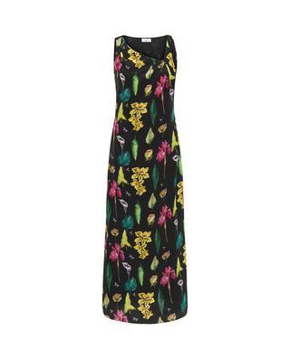 Vestido largo estampado botánico. by MIRTO | 05226_0050_4