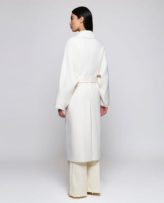 Abrigo blanco envolvente doble faz de lana ca by M | 05231_0050_2