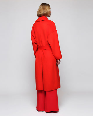 Abrigo rojo envolvente doble faz de lana cash by M | 05231_0051_2