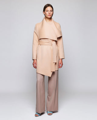 Abrigo camel corto doble faz de lana cashmere by M | 05232_0050_1