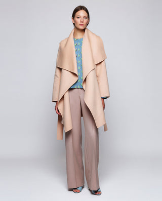 Abrigo camel corto doble faz de lana cashmere by M | 05232_0050_3