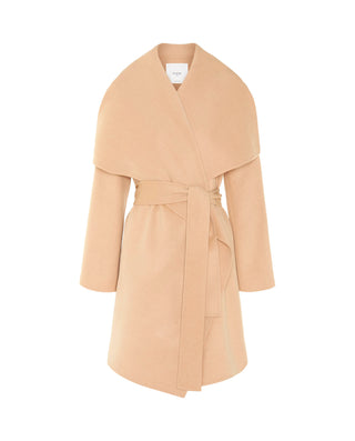 Abrigo camel corto doble faz de lana cashmere by M | 05232_0050_4