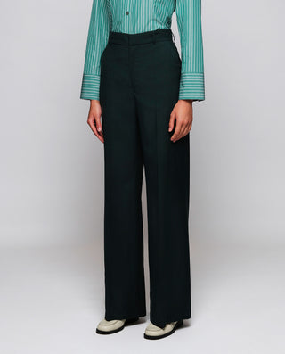 Pantalón traje verde de lana by MIRTO | 05263_0052_1