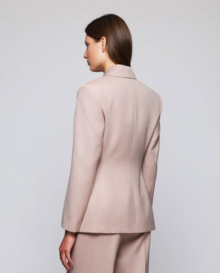Blazer cruzada rosa de lana by MIRTO | 05276_0050_2