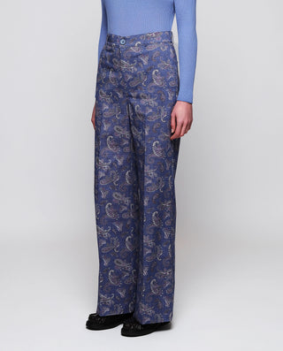 Pantalón denim estampado paisley by MIRTO | 05288_0050_1