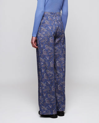 Pantalón denim estampado paisley by MIRTO | 05288_0050_2