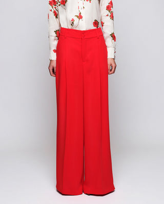 Pantalón fluido rojo by MIRTO | 05292_0050_1