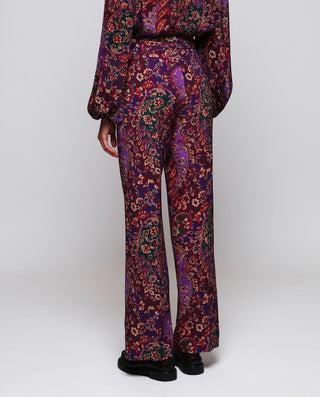 Pantalón burdeos estampado paisley by MIRTO | 05297_0050_2