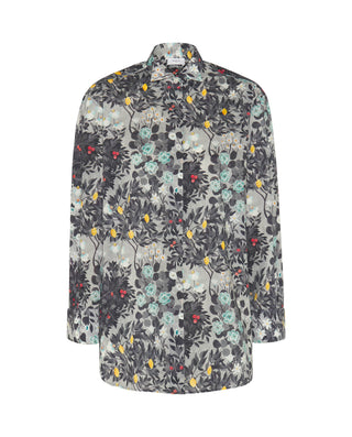 Camisa estampado floral de algodón puño doble by M | 05305_0050_4