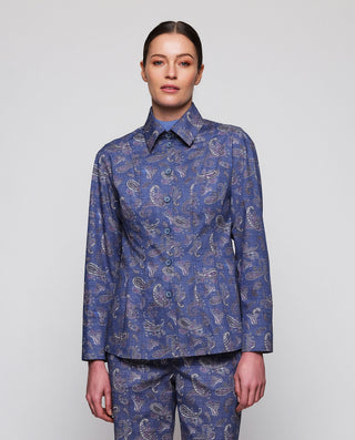 Camisa denim estampado paisley by MIRTO | 05307_0050_1
