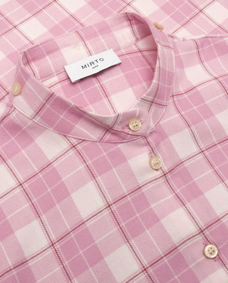 Pink plaid flannel shirt