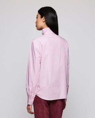 Camisa rosa de rayas algodón by MIRTO | 05313_0050_2