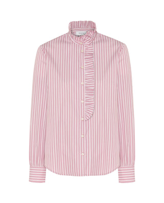 Camisa rosa de rayas algodón by MIRTO | 05313_0050_4