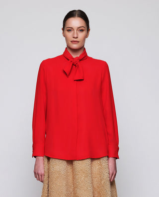 Blusa roja con lazada by MIRTO | 05346_0050_1