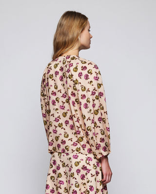 Blusa melocotón estampado floral by MIRTO | 05355_0050_2