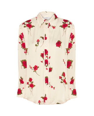 Blusa estampado floral rojo