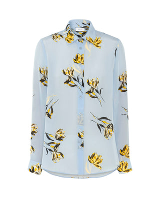 Blusa azul estampado floral by MIRTO | 05361_0050_4