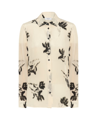 Blusa crema estampado floral by MIRTO | 05362_0050_4