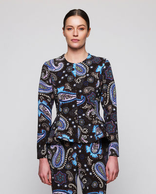 Top peplum multicolor estampado paisley by MIRTO | 05376_0050_1