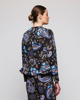 Top peplum multicolor estampado paisley by MIRTO | 05376_0050_2