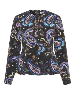 Top peplum multicolor estampado paisley by MIRTO | 05376_0050_4